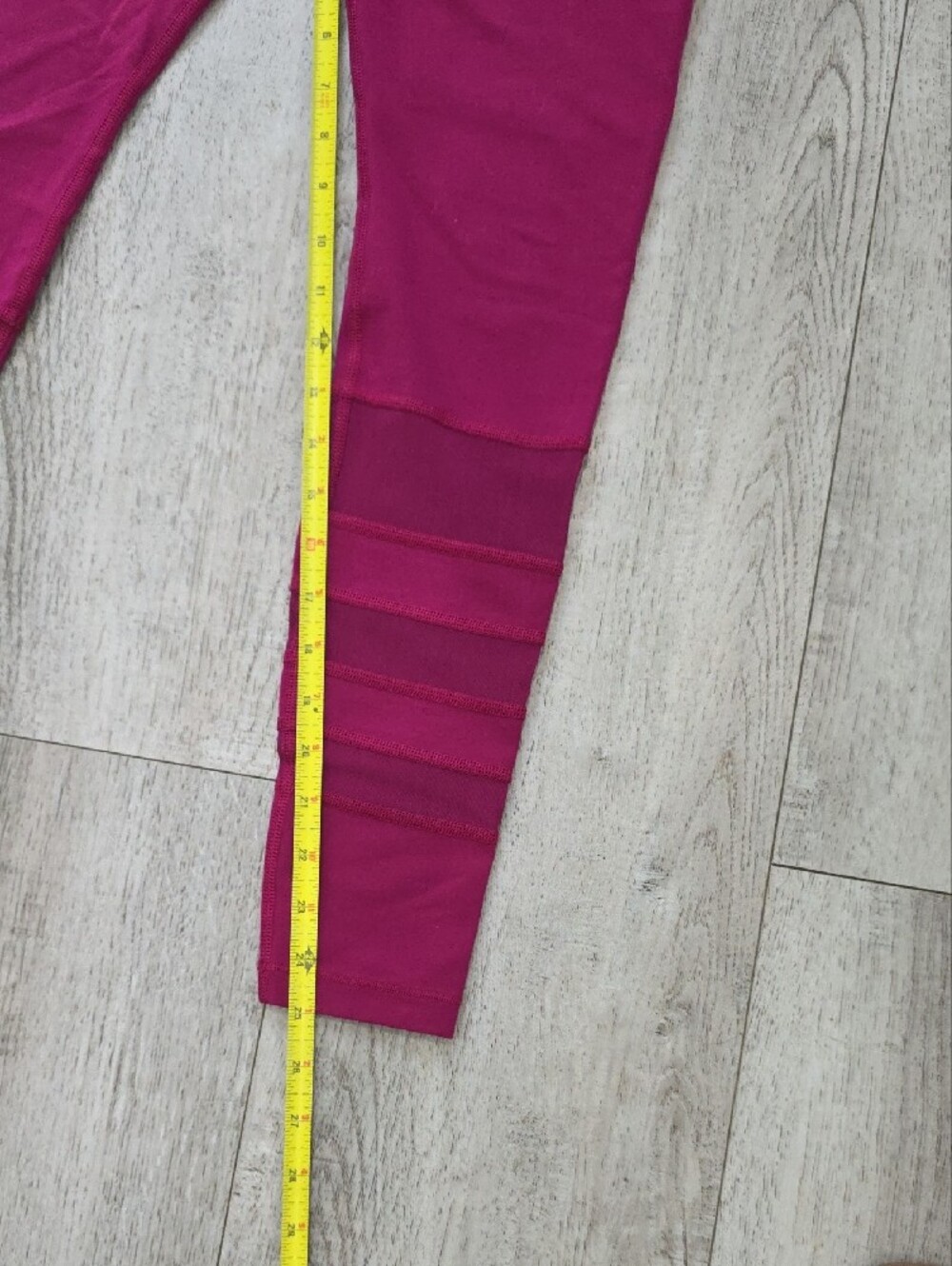 Lorna Jane Raspberry High-Rise Ribbed Leggings - Picture 5 of 5
